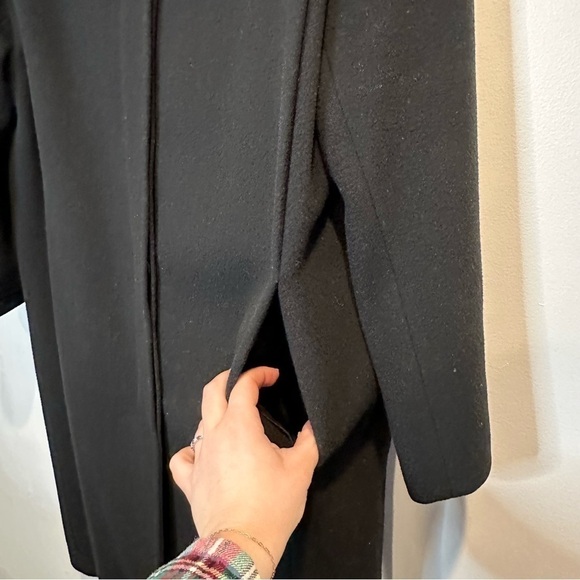 Vintage Forecaster of Boston Women’s High-Neck 100% Pure Wool Black Long Coat 12 - Picture 7 of 12